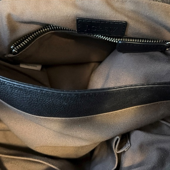 J. Crew Elegant Black Leather Handbag - Picture 7 of 8